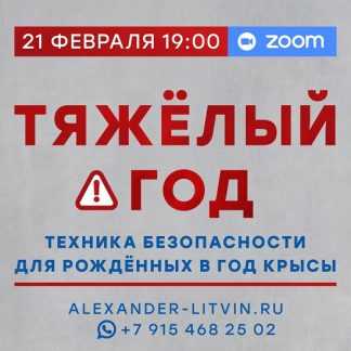 [Александр Литвин] Тяжёлый год. Техника безопасности для рождённых в год Крысы (2026)