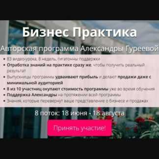 [Александра Гуреева] Бизнес Практика 8 - й поток (2018)