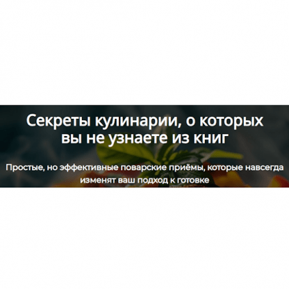 [Алексей Онегин] Секреты кулинарии, о которых вы не узнаете из книг (2024)