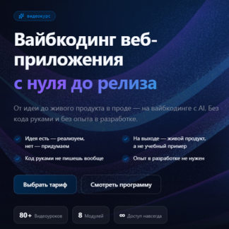 [AlexeyTripleA] Вайбкодинг веб-приложения с нуля до релиза (2026) [Тариф Видео уроки]
