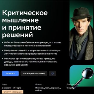 [Анастасия Сиротина] Критическое мышление и принятие решений (2025) [Нетология]