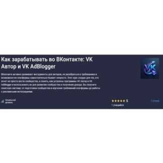 [Анна Белова] Как зарабатывать во ВКонтакте VK Автор и VK AdBlogger (2026) [Stepik]