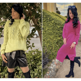 [Анна Ройзман] Свитер-платье Grace_duet (2022) [roizman_knitt]