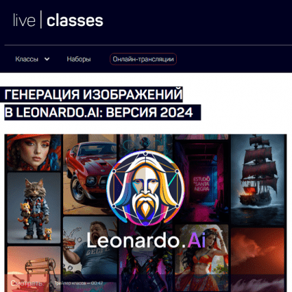 [Антон Мартынов] Генерация изображений в Leonardo.Ai версия 2024 [liveclasses]