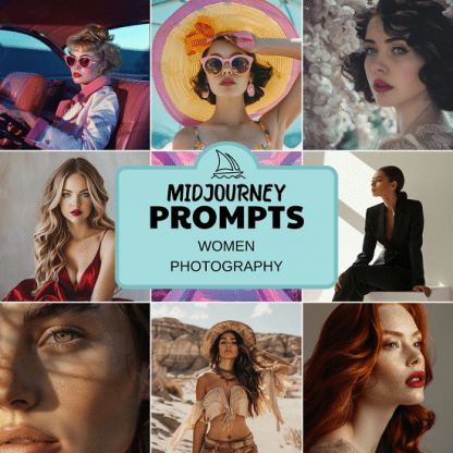 [CreativePromptsStore] Midjourney Prompts Woman Photography. Фотореалистичные промпты ярких девушек (2024)