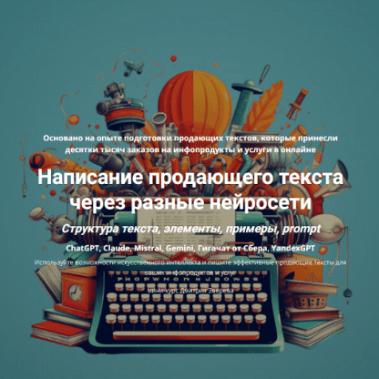 [Дмитрий Зверев] Написание продающего текста через разные нейросети (2024)