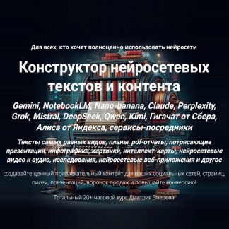 [Дмитрий Зверев] Конструктор нейросетевых текстов и контента (2025) [Тариф Все сразу]