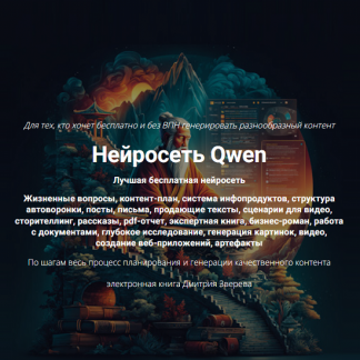 [Дмитрий Зверев] Нейросеть Qwen (2025) [Тариф Книга по нейросети Qwen]