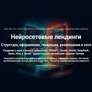 [Дмитрий Зверев] Нейросетевые лендинги (2026)