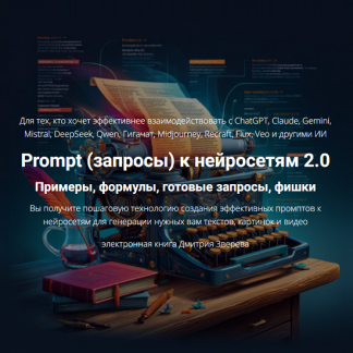 [Дмитрий Зверев] Prompt (запросы) к нейросетям 2.0 - примеры, формулы, готовые запросы, фишки (2025)