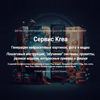 [Дмитрий Зверев] Сервис Krea. Генерация нейросетевых картинок, фото и видео (2025) [Тариф Мини-курс по сервису Krea]