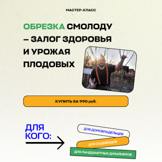 [Дмитрий Звонка] Обрезка смолоду - залог здоровья и урожая плодовых (2025) [Умный Садовник]