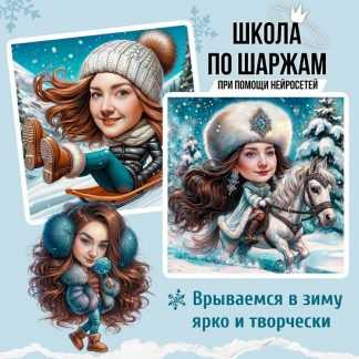 [Elli Neuroart] Школа по шаржам с помощью нейросетей (2024)