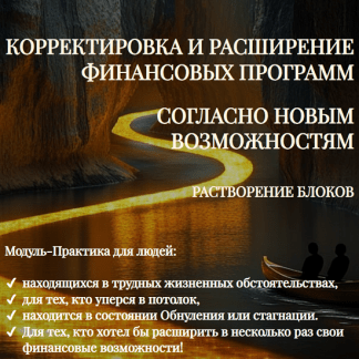 [Эмилия Франк] Корректировка и расширение Финансовых программ согласно Новым возможностям. Растворение блоков (2025)