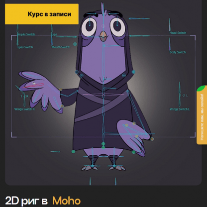 [Евгений Борщъ] 2D риг в Moho (2024) [Продвинутый риггинг]