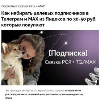 [Евгения Васильева] Секретная связка РСЯ + МАКС (июль 2026)