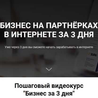 [Гид Дмитрий] БИЗНЕС НА ПАРТНЁРКАХ В ИНТЕРНЕТЕ ЗА 3 ДНЯ (2019)