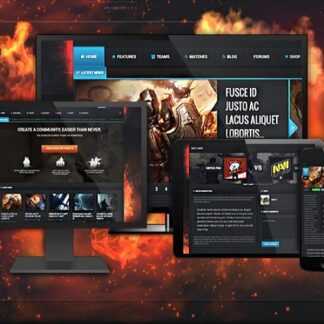 Игровой сайт на основе шаблона Blackfyr для WordPress