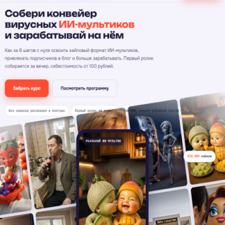 [Илья Филиппов, Дмитрий Борейчук] Собери конвейер вирусных ИИ-мультиков и зарабатывай на нём (2026) [Тариф с поддержкой]
