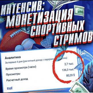 [Эльдар Гузаиров] Монетизация спортивных стримов (2021)