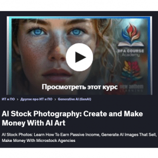 [Krystian Wojtarowicz] ИИ стоковые фотографии Создавайте и зарабатывайте деньги с помощью искусственного интеллекта (2025) [Udemy]