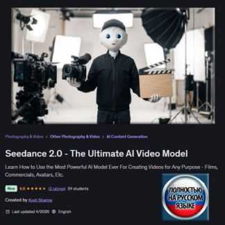 [Куш Шарма] Seedance 2.0 - совершенная ИИ-видеомодель для видеопроизводства (2026) [Udemy]