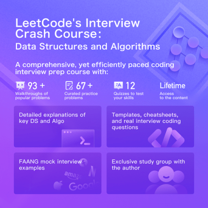 [leetcode.com] LeetCode's Interview Crash Course Data Structures and Algorithms (2023)