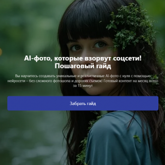[Лидия Дойкова] AI-фото, которые взорвут соцсети! Пошаговый гайд (2025)
