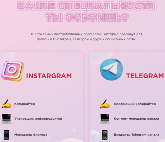 [LiRu Academy] [Милая Лили, Рустам Покатаев] Курс по заработку в Telegram и Instagram (2020)