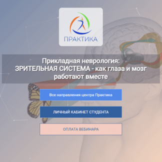 [Мария Недре] Прикладная неврология Зрительная система - как глаза и мозг работают вместе (2024) [Центр Практика]