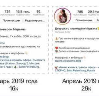 [Марьяна Терёхина] Цель крупный блог в инстаграм (2019)