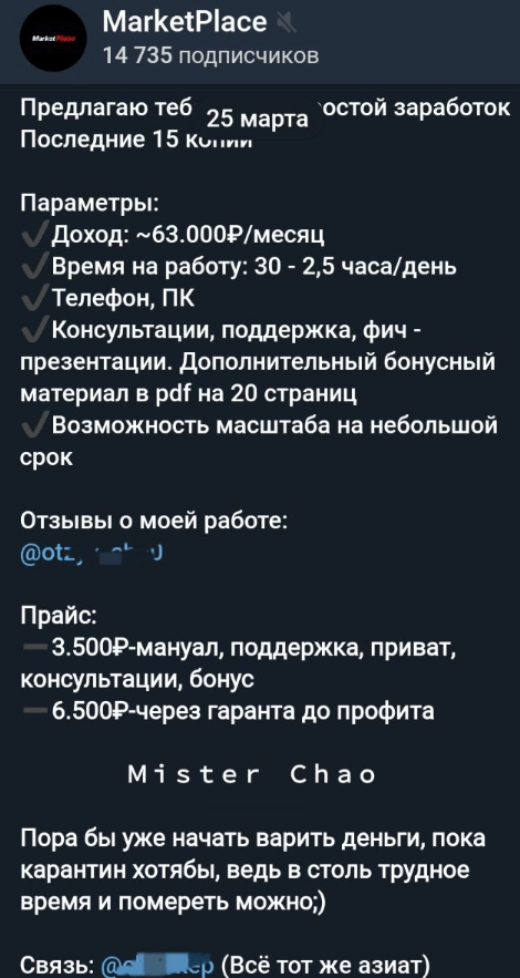 [Mister Chao] Серая схема Mister Chao