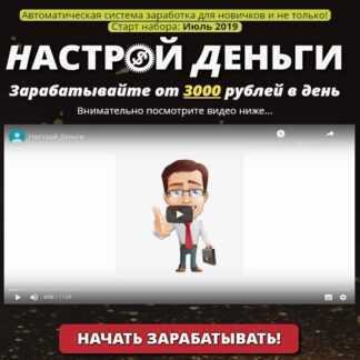 Настрой Деньги — Система Заработка от 3000 рублей в день (2019)