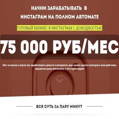 [Оксана Николаева] ПРИБЫЛЬНЫЙ БИЗНЕС В ИНСТАГРАМ! 75 000 РУБМЕС (2019)