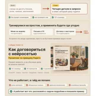 [Pareto] Как договориться с нейросетью. Промптинг по принципу Парето (что актуально сейчас - осенью 2026 года)