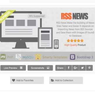 [PHP] RSS News - Автонаполняемый новостной сайт (2020)