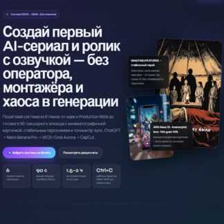 [PinTraffic] Создай первый AI-сериал и ролик с озвучкой — без оператора, монтажёра и хаоса в генерации (2026)
