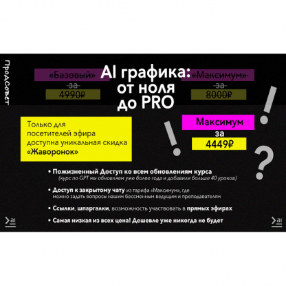 [ПродСовет] AI графика от ноля до PRO (2024)