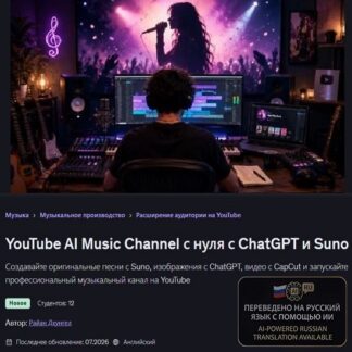 [Райан Дхунгел] YouTube AI Music Channel с нуля с ChatGPT и Suno (2026) [Udemy]