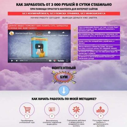 [Сергей Филиппов] Контентный бум - Заработок от 3 000 в день