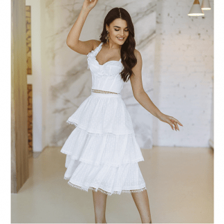 [Шитье][Анна Михайлова] Кроп-топ с чашками и юбка (2022) [Aurora Sew]