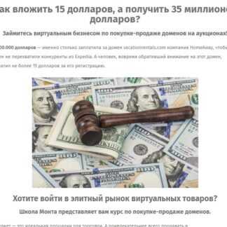 [Школа Монта] Интернет-бизнес на доменах (2019)