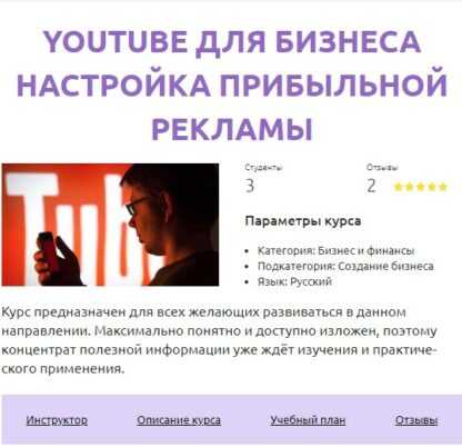 [Смотри.Учись] YouTube для бизнеса. Настройка прибыльной рекламы (Алексей Дементьев) (2019)