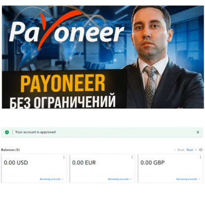 [Spammshik] Открытие зарубежного счета в новых реалиях. Payoneer (2024)