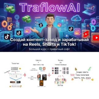 [Squadron] TraflowAI создай контент-завод и зарабатывай на Reels, Shorts и TikTok! Курс + приватный софт (2025)