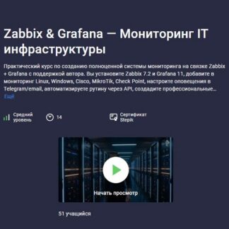 [Stepik] Zabbix & Grafana — Мониторинг IT инфраструктуры (2026) [Сети для всех]