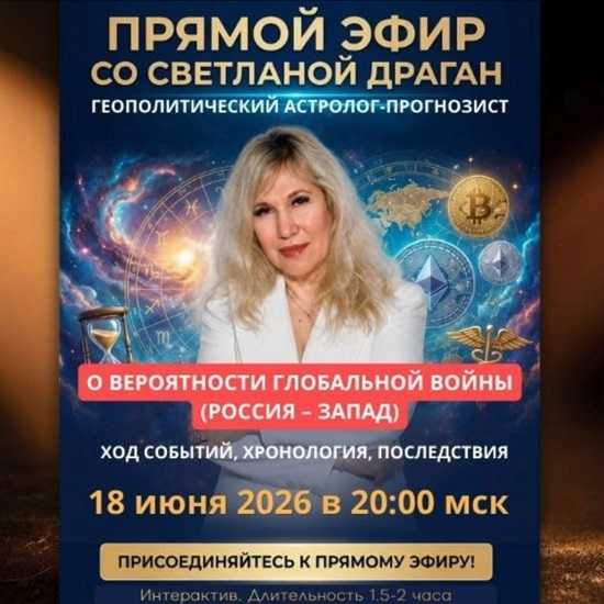 [Светлана Драган] Прямой эфир о вероятности глобальной войны (Россия-Запад) 18.06.2026 