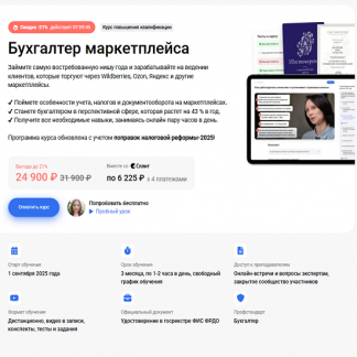 [Татьяна Пашинник, Ирина Гамова, Елена Ярушкина] Бухгалтер маркетплейса (2025) [Клерк]