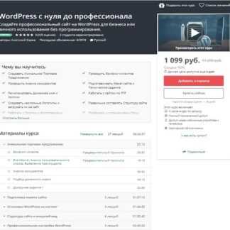 [Udemy] WordPress с нуля до профессионала (2019)
