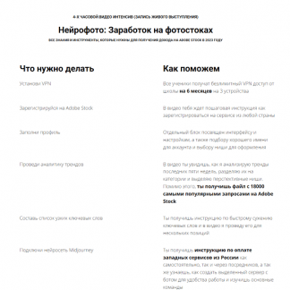 [Василина Баранова] Нейрофото Заработок на фотостоках (2023)